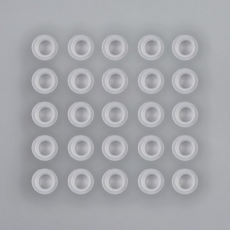 Paint caps, d = 10 mm, set - 25 pcs, transparent color-2