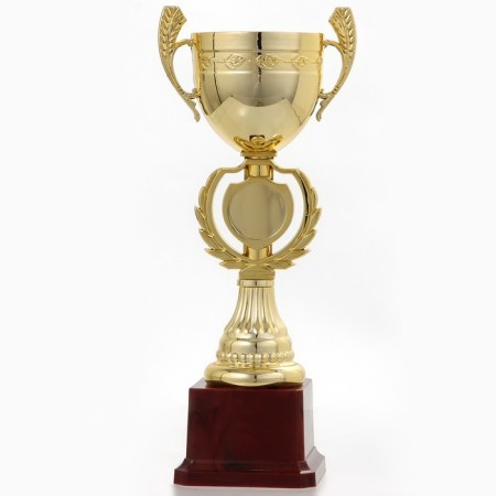 Cup 081, award figure, gold, plastic stand, 24.7 x 9.7 x 7.5 cm.-1