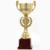 Cup 081, award figure, gold, plastic stand, 24.7 x 9.7 x 7.5 cm.
