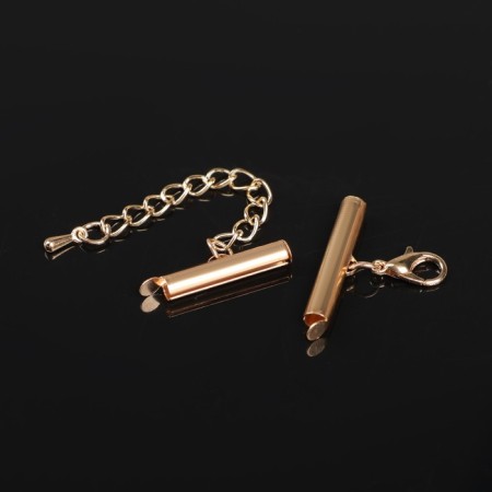 Counter for a bead bracelet (pair) 20mm, with a chain extension cord, color gold