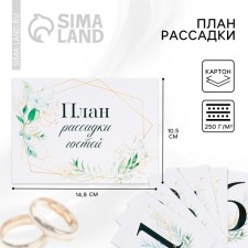 The plan for the seeding of guests at the wedding 
