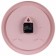 Watch Wall Interior "Classics", silent, D-30 cm, pink