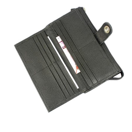 Wallet, magnet, 18 pockets, 1 department for trifles, n/k black fleet-1