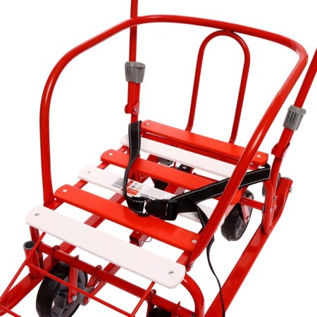 Sled "Timka 3k Universal", with red mittens-5