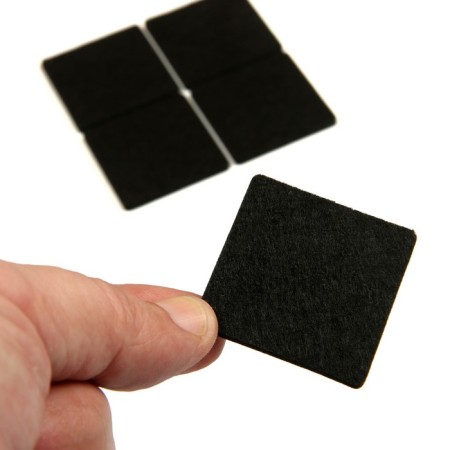 Furniture tundra, 40 x 40 mm, square, black, 8 pcs.-4