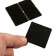 Furniture tundra, 40 x 40 mm, square, black, 8 pcs.