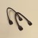 Handles for bag, pair, 44 ± 1 × 1 cm, brown color