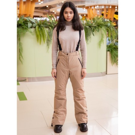 Pants for girls, height 170 cm, sandy color-1