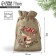 Gift bag with thermonacle "New Year's Wreath", 16 x 24 cm, New Year