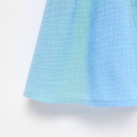 Baby dress with ruffles KAFTAN "Muslin", p 26 (80-86cm), blue-10