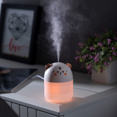 Moisturizer HM-18 ultrasonic, 0.25 l, 2 W, backlight, USB (in the comp-there), white