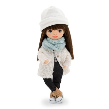 Sophie soft doll "in a white fur coat", 32 cm