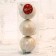Set of balls plastic D-8 cm, 3 pcs "Ilaria shine" gold