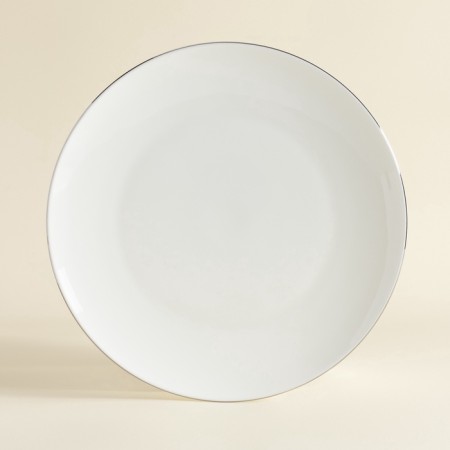 Sl Home “Cascon” plates, d = 27 cm, set 2 pcs, bone porcelain, white-3
