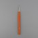 Knitting hook, with silicone handle, d = 1.5 mm, 13 cm, blue color