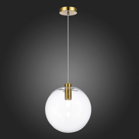 STL LUCE Sus. SL1056.223.01. Noor. 1x60 W, E27, 30x30x160 cm, gold color-2