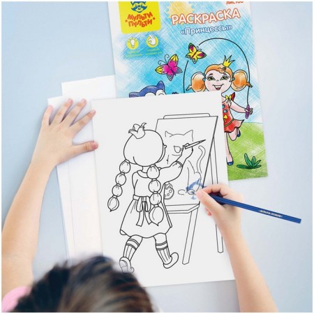 Coloring, A5 "Princesses", 48 liters-4