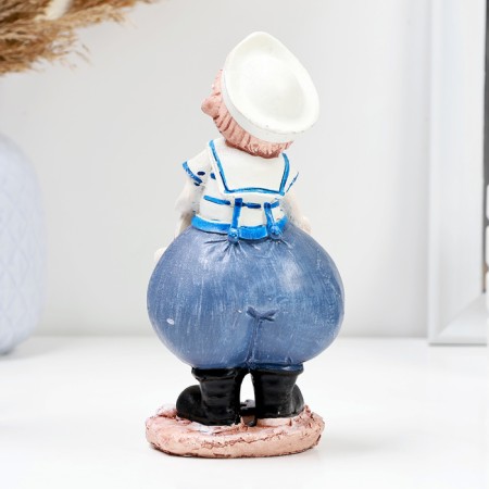 Figure "Boy sailor at the helm" 18x8x7cm-2