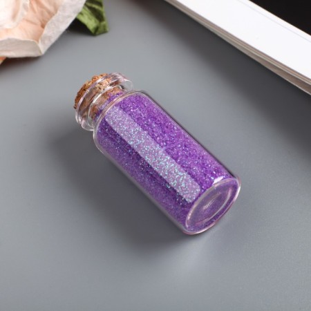 Glitter in a jar with a cork "Bright flakes" (set 6 pcs) mix 7 gr = 1 bout. 13x5 cm-2