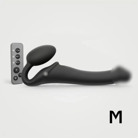 Vibrostron Strap-on-me with 3 engines, m, 16 cm, black