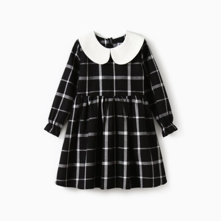 Baby dress kaftan "Cell", p. 38 (146-152 cm), black-5