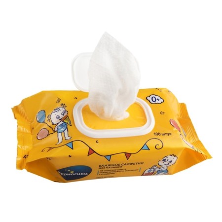 Napkins wet kurtnos, for babies, 100 pcs.-5