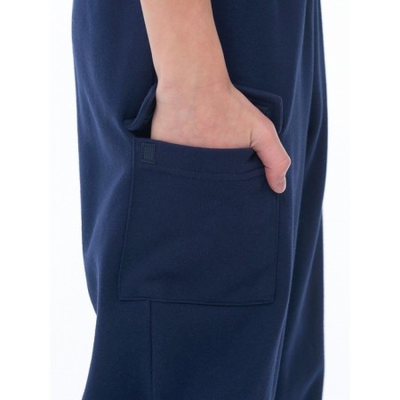 Pants for boys, height 116 cm, dark blue color-5