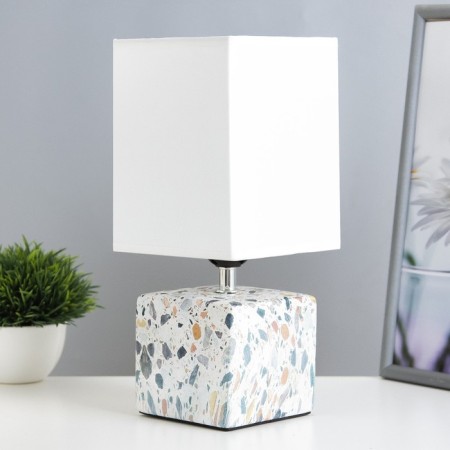 Safari table lamp E27 40W white-gray 12.5x12.5x29 cm Risalux