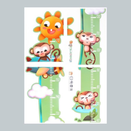 Sticker plastic interior color rosteomer "monkey" 50x70 cm-1