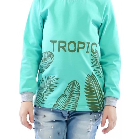 Longsliv children's tropic, height 98 cm, mint color-5