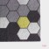 Rug -shaped muddy shares "Gamma", 60 × 90 cm, color gray color