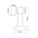 Lockland door -free stop, white color
