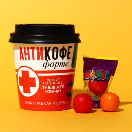 Chewing gum "Anticof" in a glass, 28 g.-1