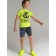 Set for a boy: T -shirt and shorts, height 146 cm