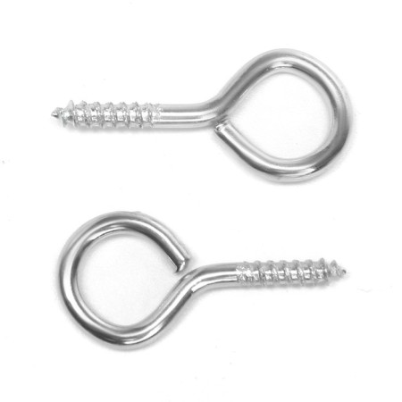 Screw-ring, tundra, white zinc, 2x25 mm, 10 pcs-1