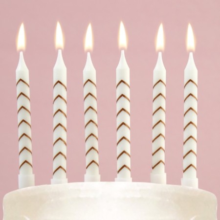 Candles for the cake "Happy Birthday", 6 pcs., 9 x 15 cm.-5