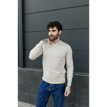 Jumper male ise, size 58, beige color-5