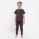 Pajamas for a boy (T -shirt, trousers) minku color graphite, height 134