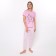 Female set (T -shirt/pants), pink color, size 50