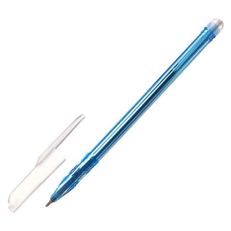 A set of ballpoint pens 12 pieces, 0.7 mm, tinted body, blue ink-2