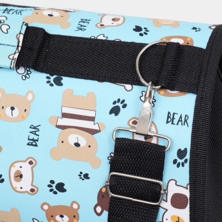 Bag - carrying for animals "cubs", blue, size m, 40 x 21 x 27 cm-4