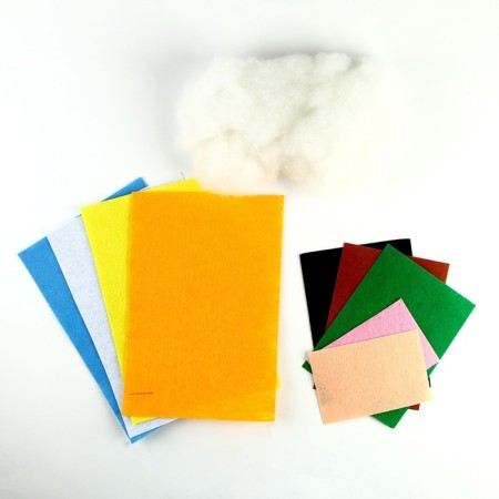 Set for creating toys made of felt "Cute animals", with a book-2