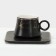 Ceramic coffee Ceramic "Meisi", 12 items: 6 cups 100 ml, 6 saucer d = 11 cm, black color is black