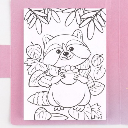 Set in a postcard: a tear -off block with tasks and pencils "Bright Asterisk"-4