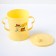 A set of children's dishes, 4 items: bowl, spoon, fork, chip with solid nose 200 ml, MIX color