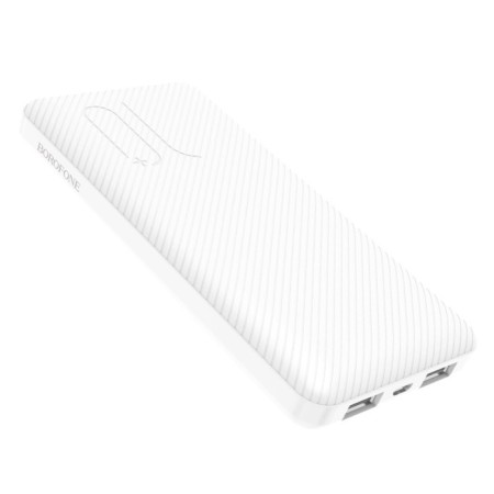 External battery Borofone BT28, 10,000 mAh, 2xUSB, 2 A, white-1