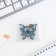 Key keychain acrylic mirror "butterfly", 5 x 4.4 cm