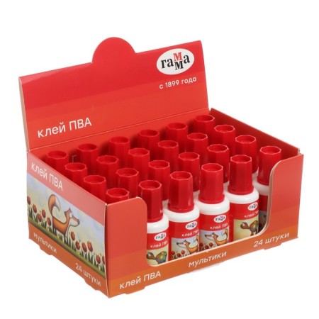 Glue PVA Gamma "Cartoons", 20 g, with a brush-4
