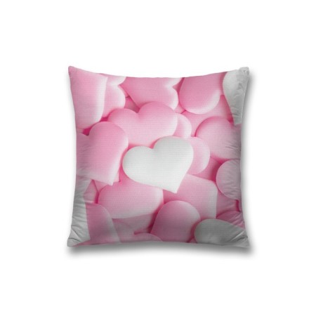 Decorative pillowcase "delicious hearts", on a zipper, size 45x45 cm