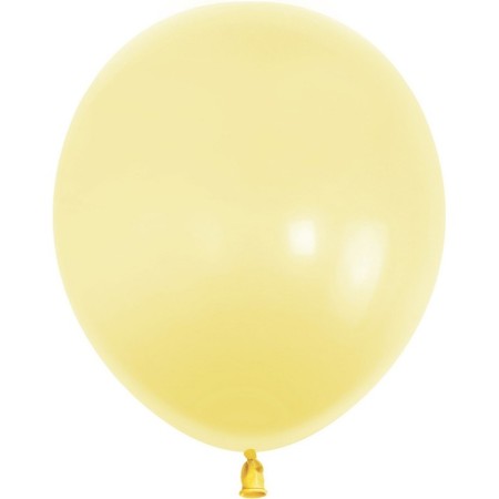 Latex ball 12 ", Makaruns, 100 pcs., Light yellow